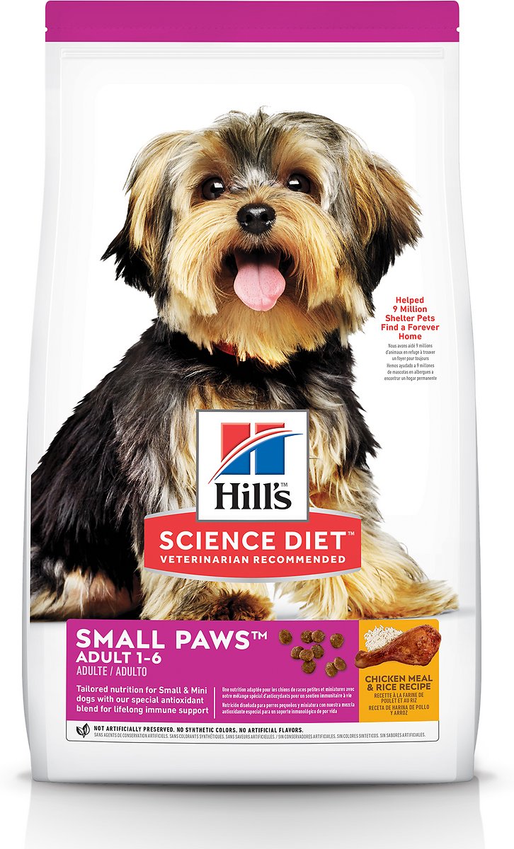 Perrarina HILLS Science Diet Adulto Raza Pequena Sabor Pollo y Arroz 2kg (4.5 libras)