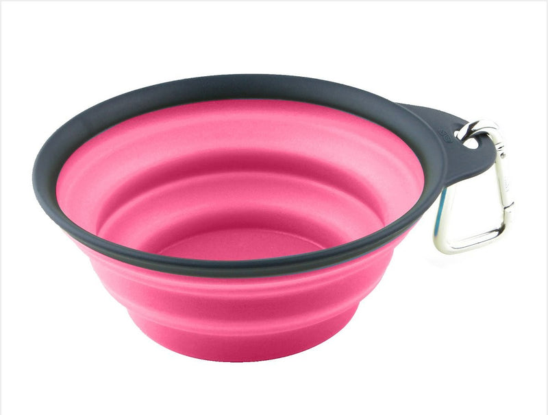 Comedero y Bebedero portatil de silicona con arnes DEXAS 240 ml