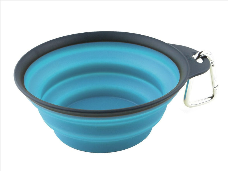 Comedero y Bebedero portatil de silicona con arnes DEXAS 240 ml